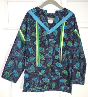 Child's 8 Dark Blue w/ Turtles