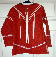 Child's 8 Red w/ Black Vines