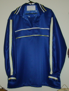 Adult Blue Washable Satin