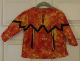 Toddler 2T Orange Marble w/Leaves